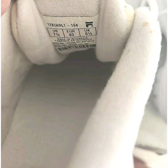 Vtg Fila M'S Disruptor 2002 Embroider White/ Blk/ Royal 7,5 - Picture 9 of 16